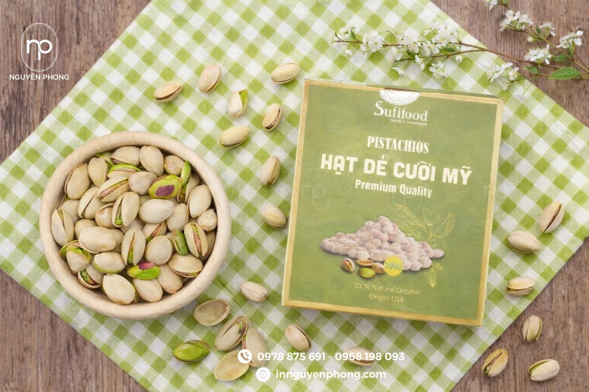 Các kích thước in hộp dẻ cười